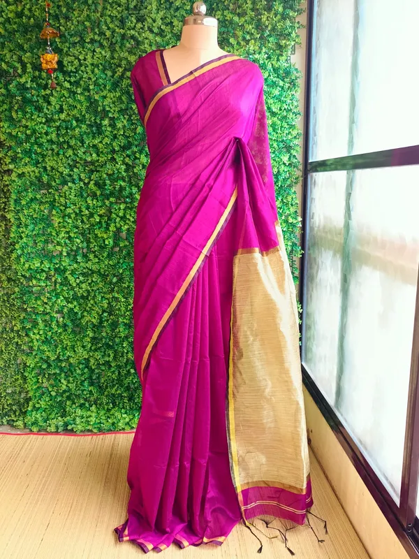 Purple_Wine_color_Handloom_Cotton_Silk_Saree_with_Ghicha_Pallu.