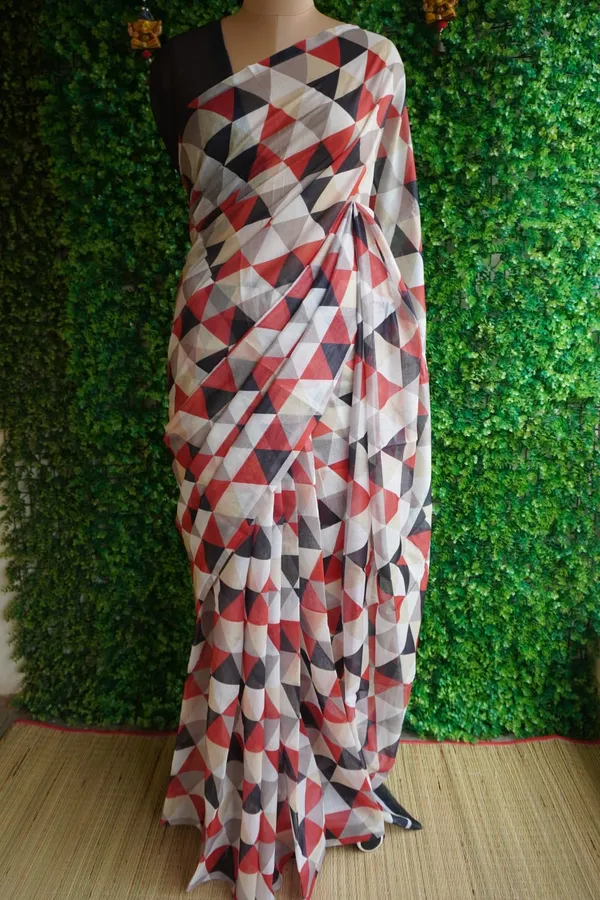 Soft_Chanderi_Saree_Triangle_design_