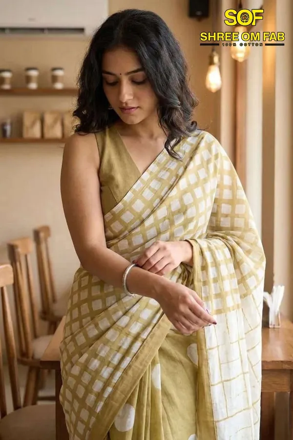 Tan_color_Pure_Cotton_Mul_Mul_Jaipur_Block_Print_Saree