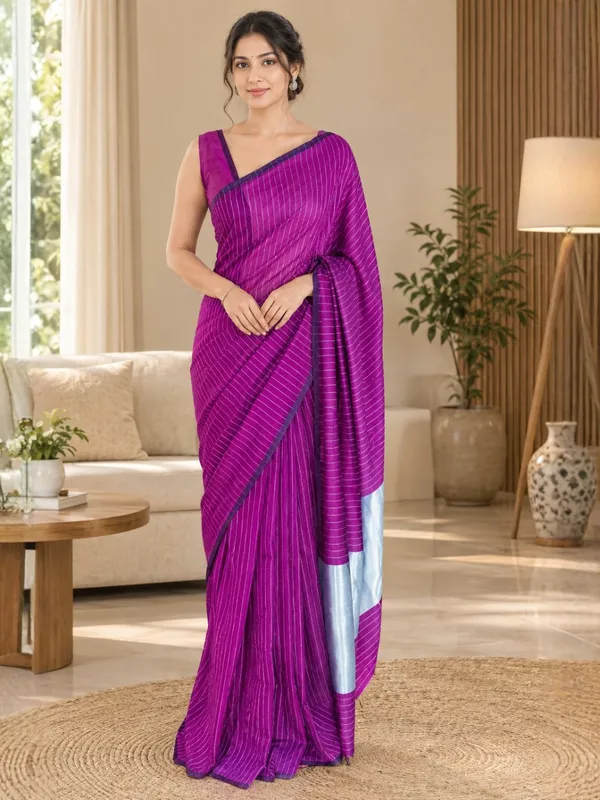 Wine_color_Handloom_Bengal_Cotton_Saree