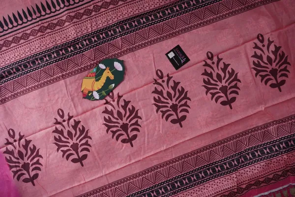Pink_Tussar_Silk_Beautiful_Print_Saree_For_Women