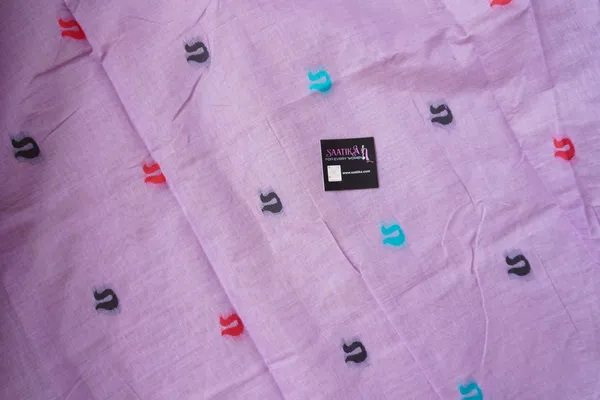 Mauve_color_Beautiful_Thread_Work_Soft_Cotton_Saree