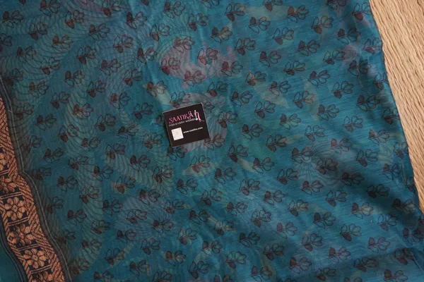 Maroon_Color_Peacock_design_Printed_Chanderi_cotton_Saree