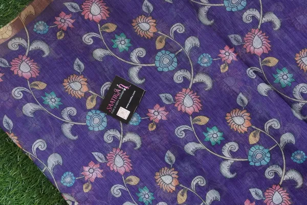Thanjavur_Painting_Design_Printed_Violet_Colour_Cotton_Casual_Light_Weight_Saree_for_Women