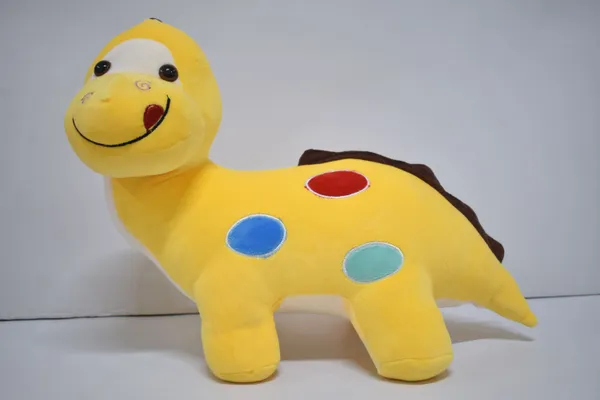 Yellow_American_Dino_Spandex_Fabric_Plush_Toy