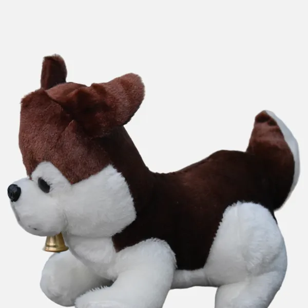Brown_Husky_Dog_Fur_Plush_Toy