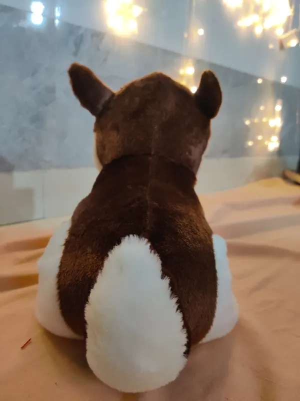Brown_Husky_Dog_Fur_Plush_Toy