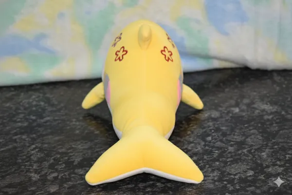 Yellow_Dolphin_Spandex_Fabric_Plush_Toy