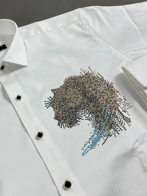 White_Cotton_Slim_Fit_Shirt_For_Men