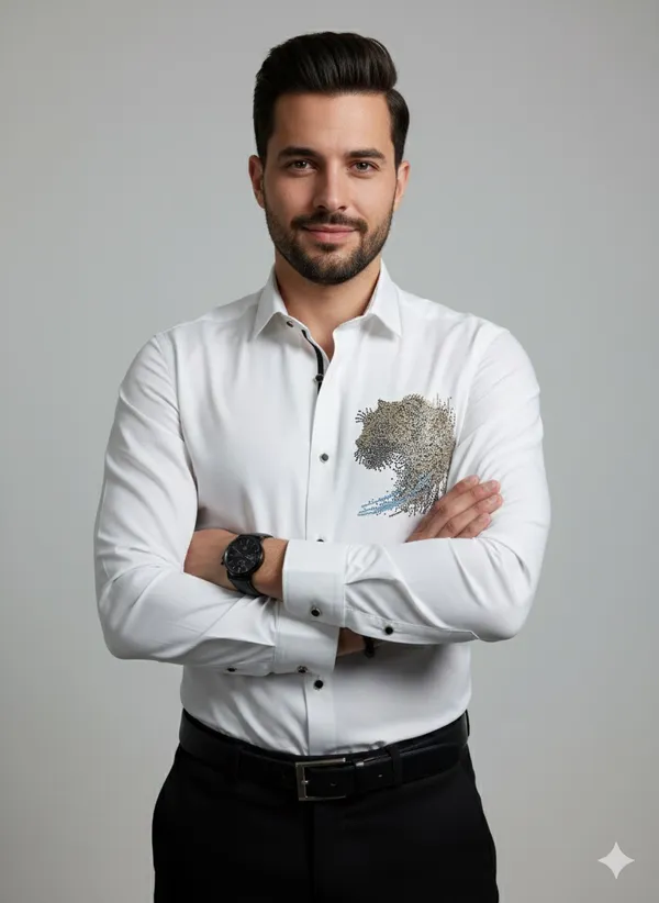 White_Cotton_Slim_Fit_Shirt_For_Men