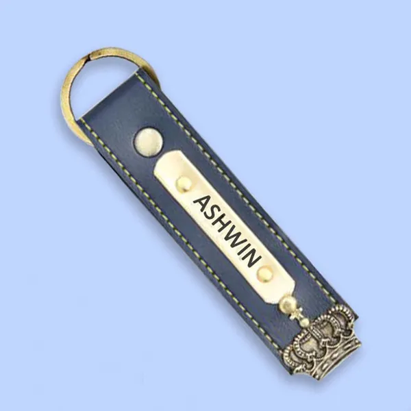 Blue_Leather_Leather_Key_Chain_Pack_Of_2_For_Unisex