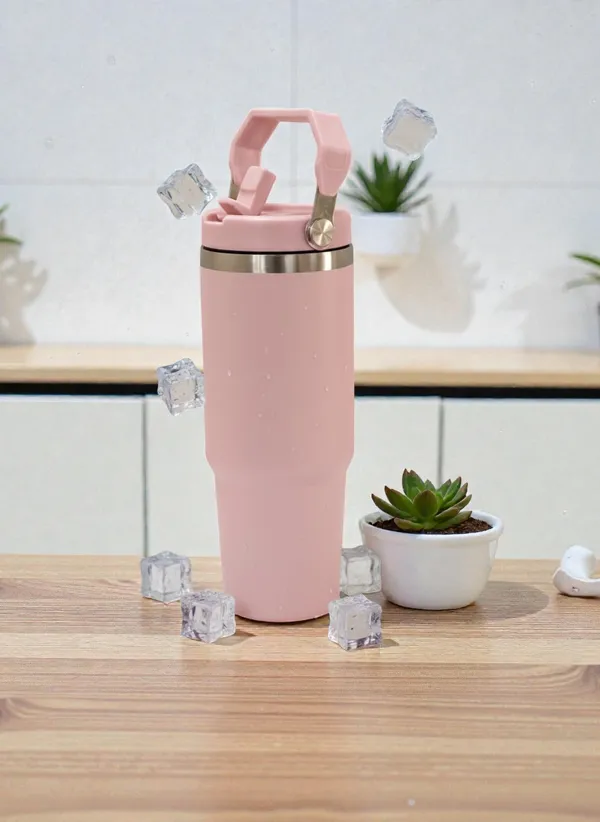 Pink_Stainless_Steel_Trending_Tumbler_With_Handle_For_Unisex