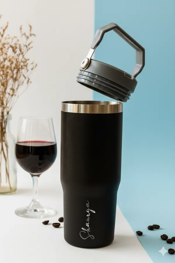 Black_Stainless_Steel_Trending_Tumbler_With_Handle_For_Unisex