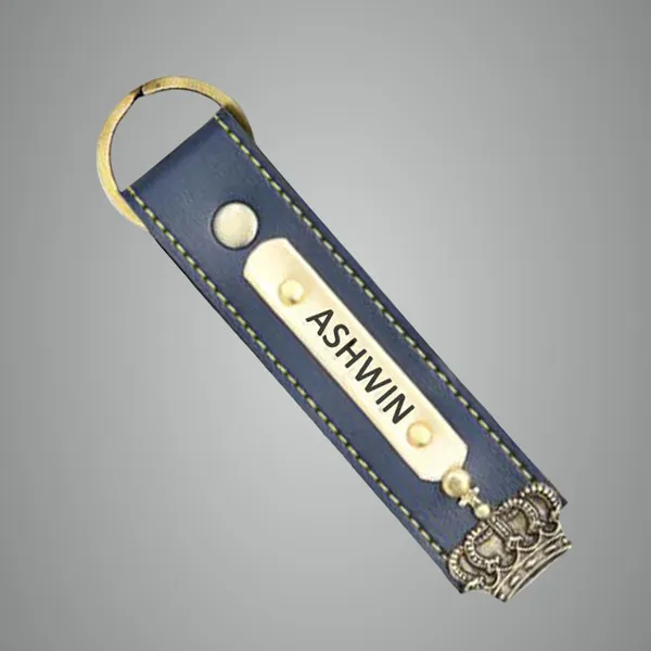 Blue_Leather_Leather_Key_Chain_Pack_Of_2_For_Unisex