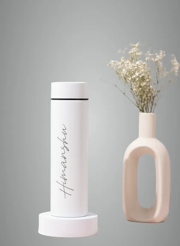 White_Stainless_Steel_Temperature_Flask_Bottle_For_Unisex