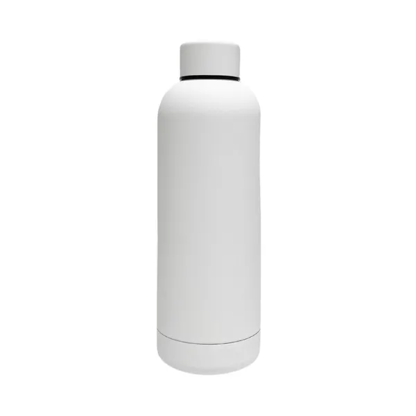 White_Stainless_Steel_Rubber_Coated_Flask_Bottle_For_Unisex