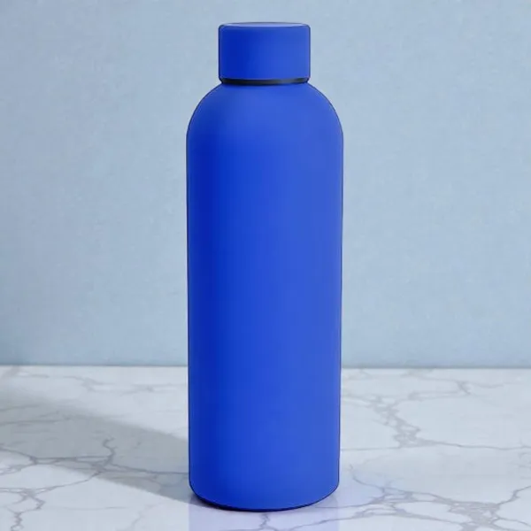 Blue_Stainless_Steel_Rubber_Coated_Flask_Bottle_For_Unisex