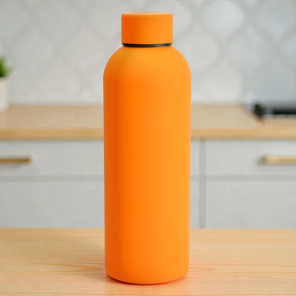 Orange_Stainless_Steel_Rubber_Coated_750_Ml_Bottle_For_Unisex