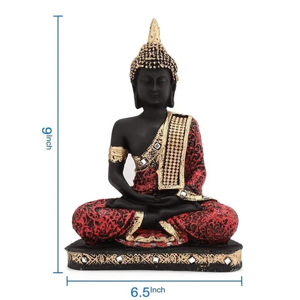 Elegant_Resin_Seated_Buddha_Statue,_Black_&_Red_with_Gold_Accents,_Meditating_Zen_Figurine_for_Home_Decor,_Gifting