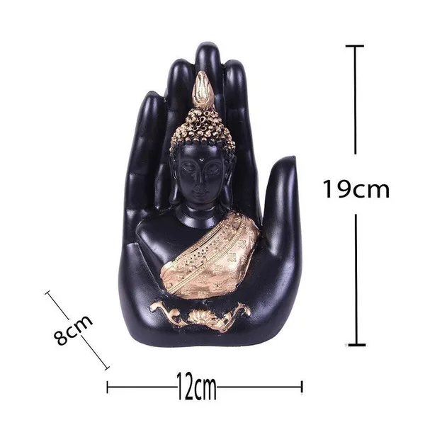 Hand-Crafted_Buddha_Hand_Mudra_Statue,_Black_&_Gold_Resin_Ornament,_Ideal_for_Home_Decor_and_Gifting