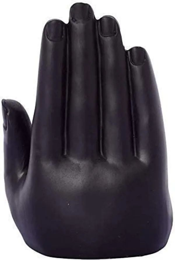 Hand-Crafted_Buddha_Hand_Mudra_Statue,_Black_&_Gold_Resin_Ornament,_Ideal_for_Home_Decor_and_Gifting