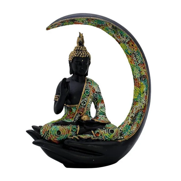 Resin_Buddha_Hand_Statue_Black_&_Gold_Abhaya_Mudra_Sculpture_with_Seated_Buddha,_Zen_Home_decor,_Meditation_Accent_&_Spiritual_Gift