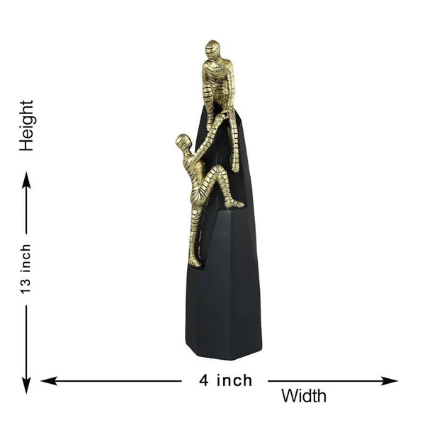 Golden_Mummy_Statue_-_Egyptian_Mummy_Figurine_-_Black_Base_-_Home_Decor