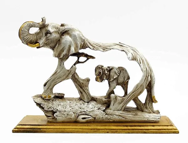 Artistic_Resin_Elephant_Sculpture_-_Elegant_Elephant_Figurine_for_Home_&_Office_Decor
