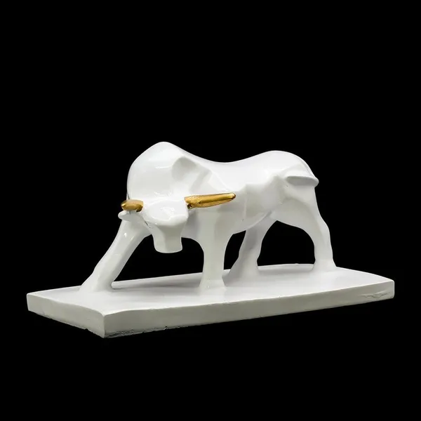White_Bull_Statue_with_Golden_Accents_-_Decorative_Figurine_for_Home_and_Office