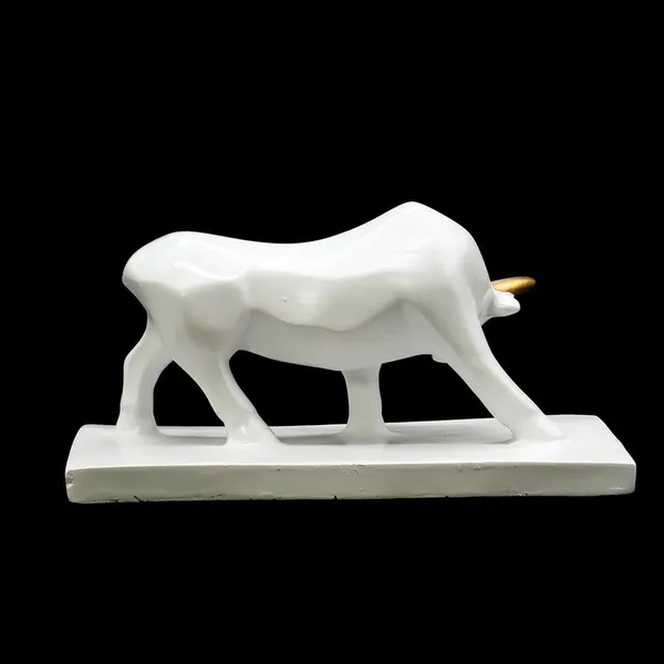 White_Bull_Statue_with_Golden_Accents_-_Decorative_Figurine_for_Home_and_Office