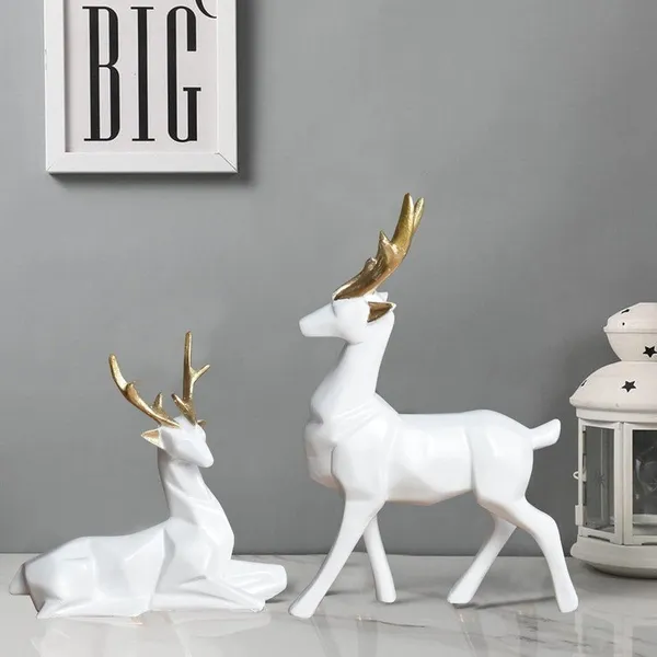 Elegant_White_&_Gold_Deer_Figurine_Set_-_Modern_Resin_Antler_Sculptures_for_Home_Decor