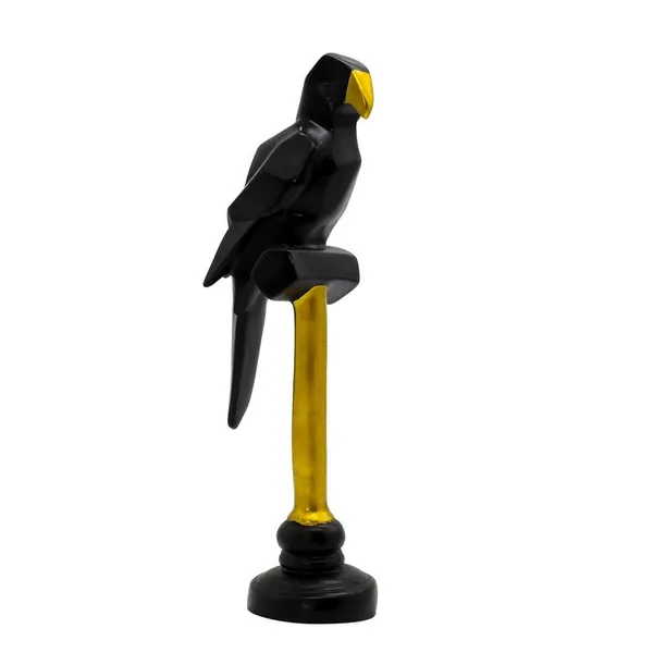 Elegant_Black_Parrot_Sculpture_with_Gold_Accents_-_Unique_Home_Decor_Piece