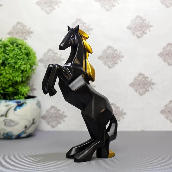 Geometric_Black_Horse_Statue_with_Golden_Mane_-_Modern_Decorative_Art_for_Home_and_Office