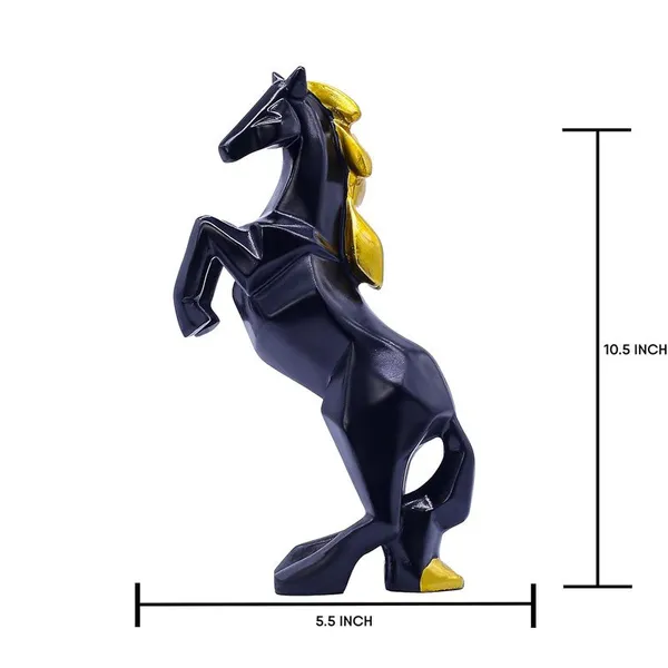 Geometric_Black_Horse_Statue_with_Golden_Mane_-_Modern_Decorative_Art_for_Home_and_Office