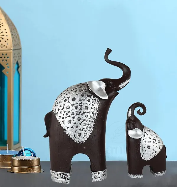 Black_&_Silver_Elephant_Figurine_Set_-_Elegant_Home_Decor_Accents