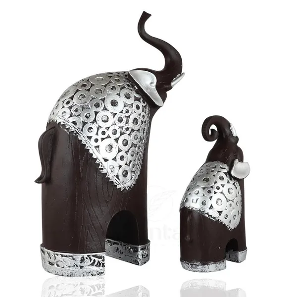 Black_&_Silver_Elephant_Figurine_Set_-_Elegant_Home_Decor_Accents