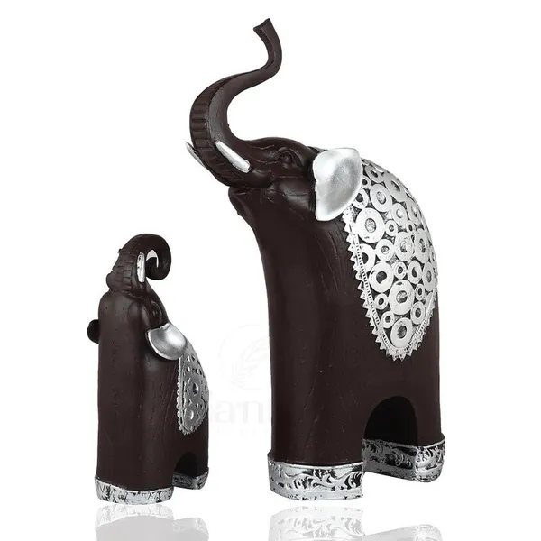Black_&_Silver_Elephant_Figurine_Set_-_Elegant_Home_Decor_Accents