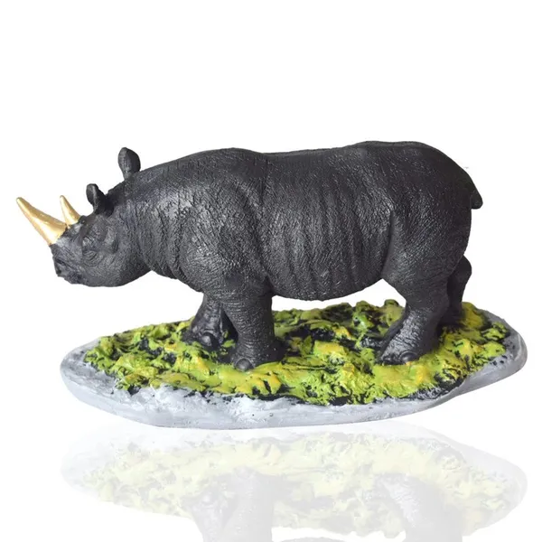 Realistic_Black_Rhino_Figurine_with_Gold_Horn_-_Wildlife_Decor
