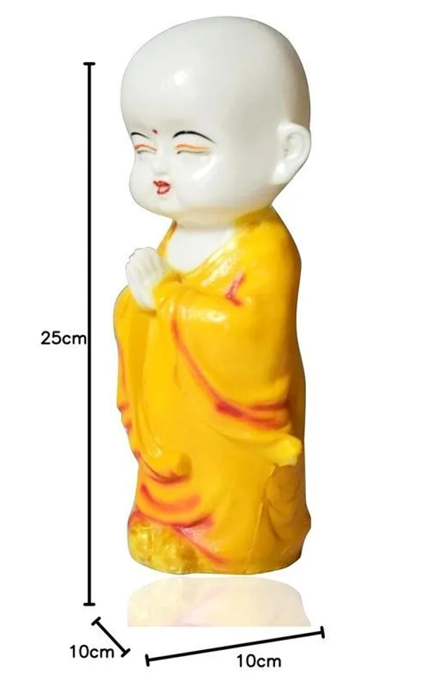Meditating_Buddha_Monk_Statue_Decorative_Baby_Monk_Doll_Showpiece_for_Home_Decor_and_Office_(10_x_10_x_25_Centimeters)_(Yellow)