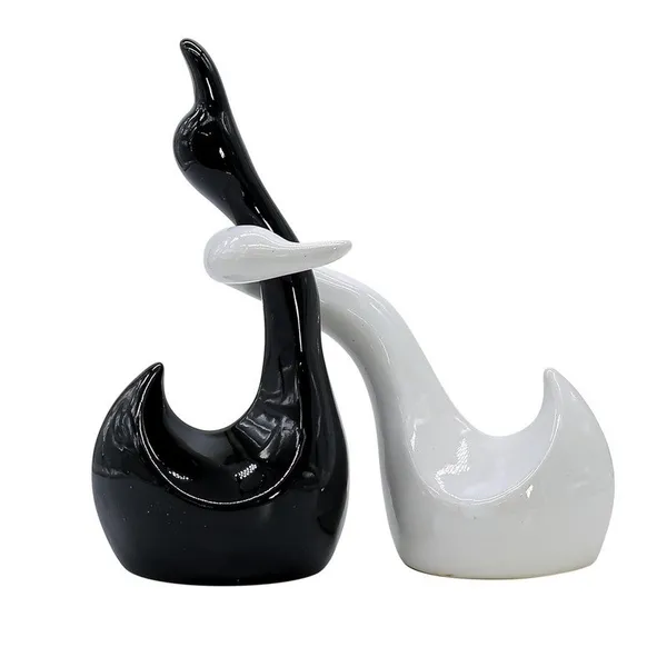 Black_&_White_Swan_Sculpture_Duo_-_Elegant_Modern_Decor_Accent