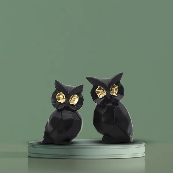 Modern_Black_Owl_Figurine_Duo_-_Gold-Eyed_Sculptural_Home_Decor