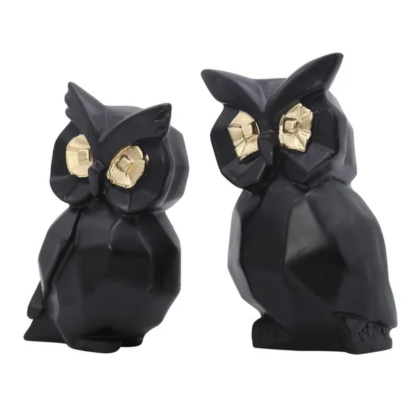 Modern_Black_Owl_Figurine_Duo_-_Gold-Eyed_Sculptural_Home_Decor