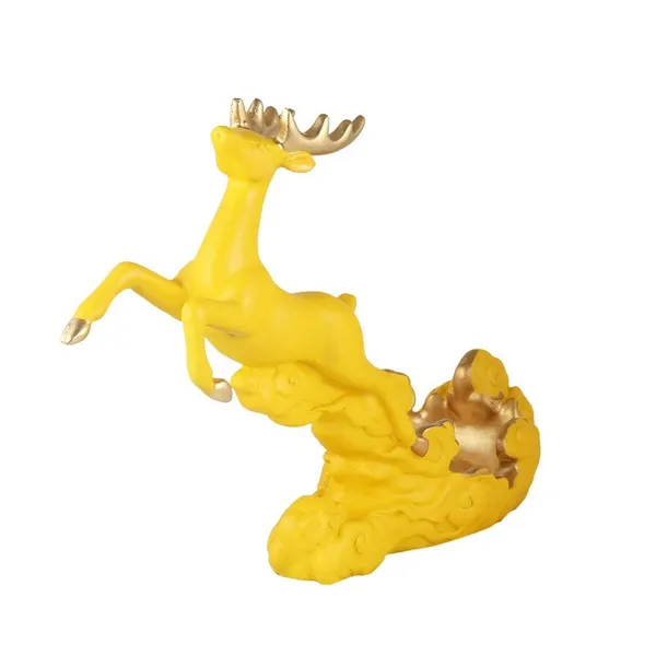 Modern_Yellow_Deer_Wine_Bottle_Holder_-_Feng_Shui_Decor