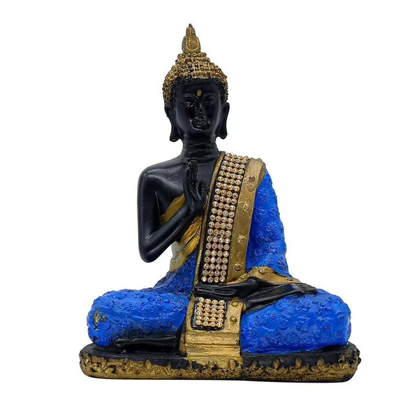 Thai_Buddha_Statue_with_Crystal_Accents,_Black_and_Blue,_7.5_x_6_inch,_Meditation_Decor