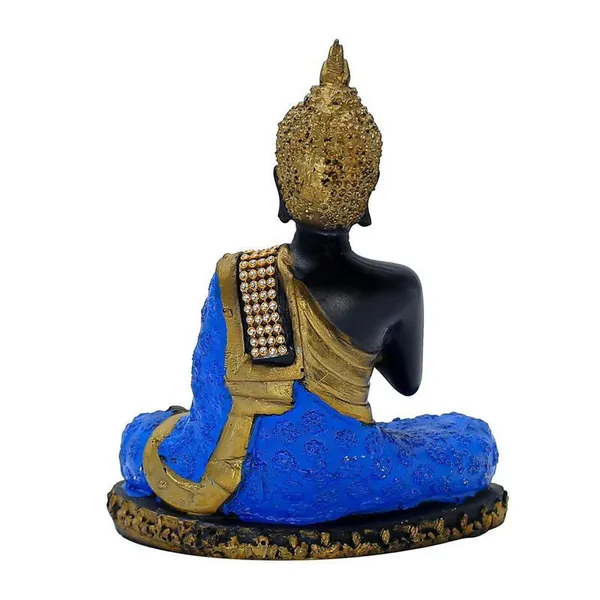Thai_Buddha_Statue_with_Crystal_Accents,_Black_and_Blue,_7.5_x_6_inch,_Meditation_Decor