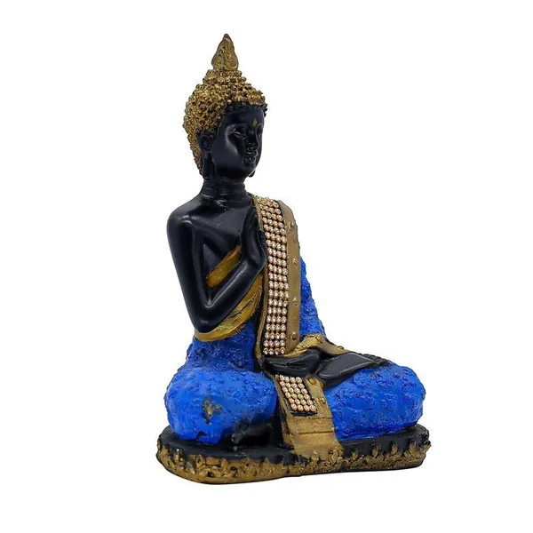 Thai_Buddha_Statue_with_Crystal_Accents,_Black_and_Blue,_7.5_x_6_inch,_Meditation_Decor