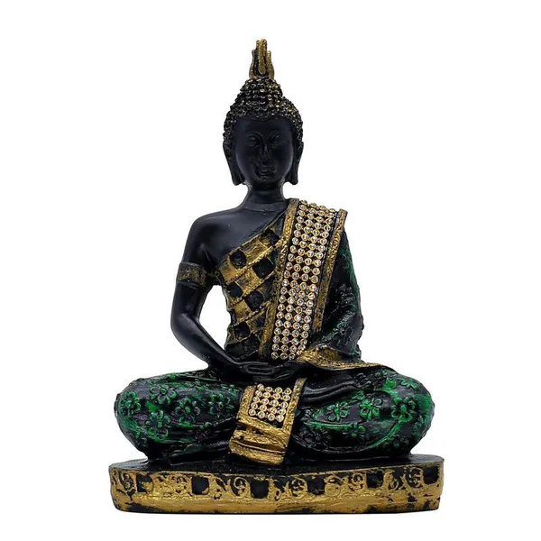 Decorative_Buddha_Statue_with_Crystal_Embellishments,_Black_and_Gold,_7.5_x_5_Inch