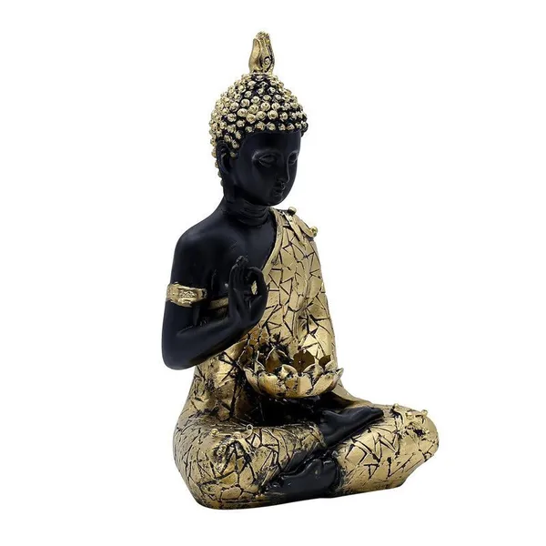 Decorative_Buddha_Statue,_Black_and_Gold_Mosaic_Design_|_Buddha_Idols_for_Home_Decor,_26.7_cm_x_17.8_cm