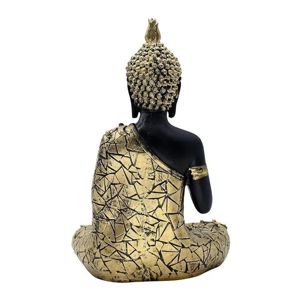 Decorative_Buddha_Statue,_Black_and_Gold_Mosaic_Design_|_Buddha_Idols_for_Home_Decor,_26.7_cm_x_17.8_cm