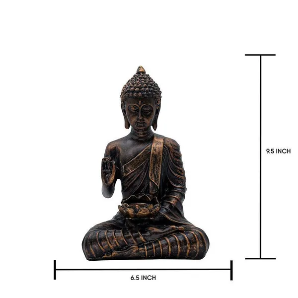 Meditation_Buddha_Statue_with_Lotus_Bowl_for_Office_Decor,_Bronze_Antique_Finish,_24.1_x_16.5_cm